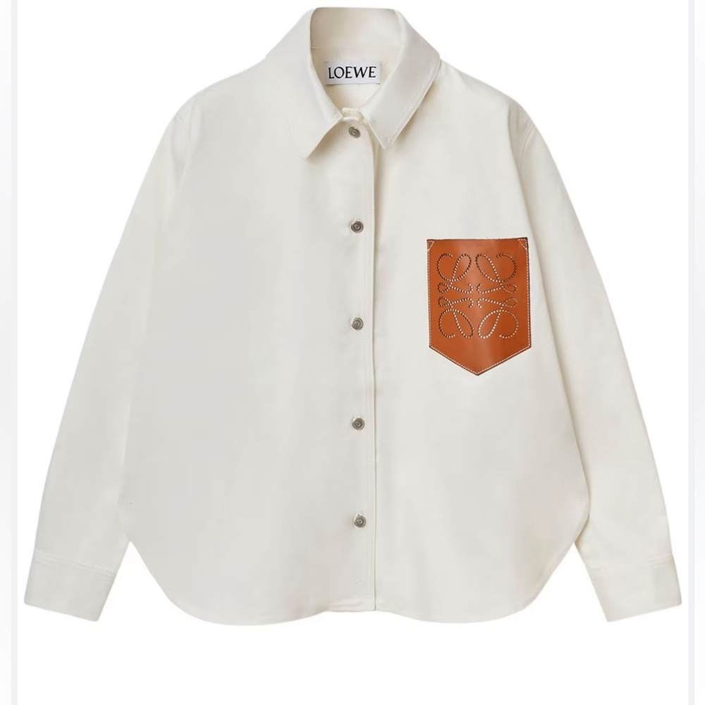 Loewe Denim Oversized Anagram shirt Jacket size 34